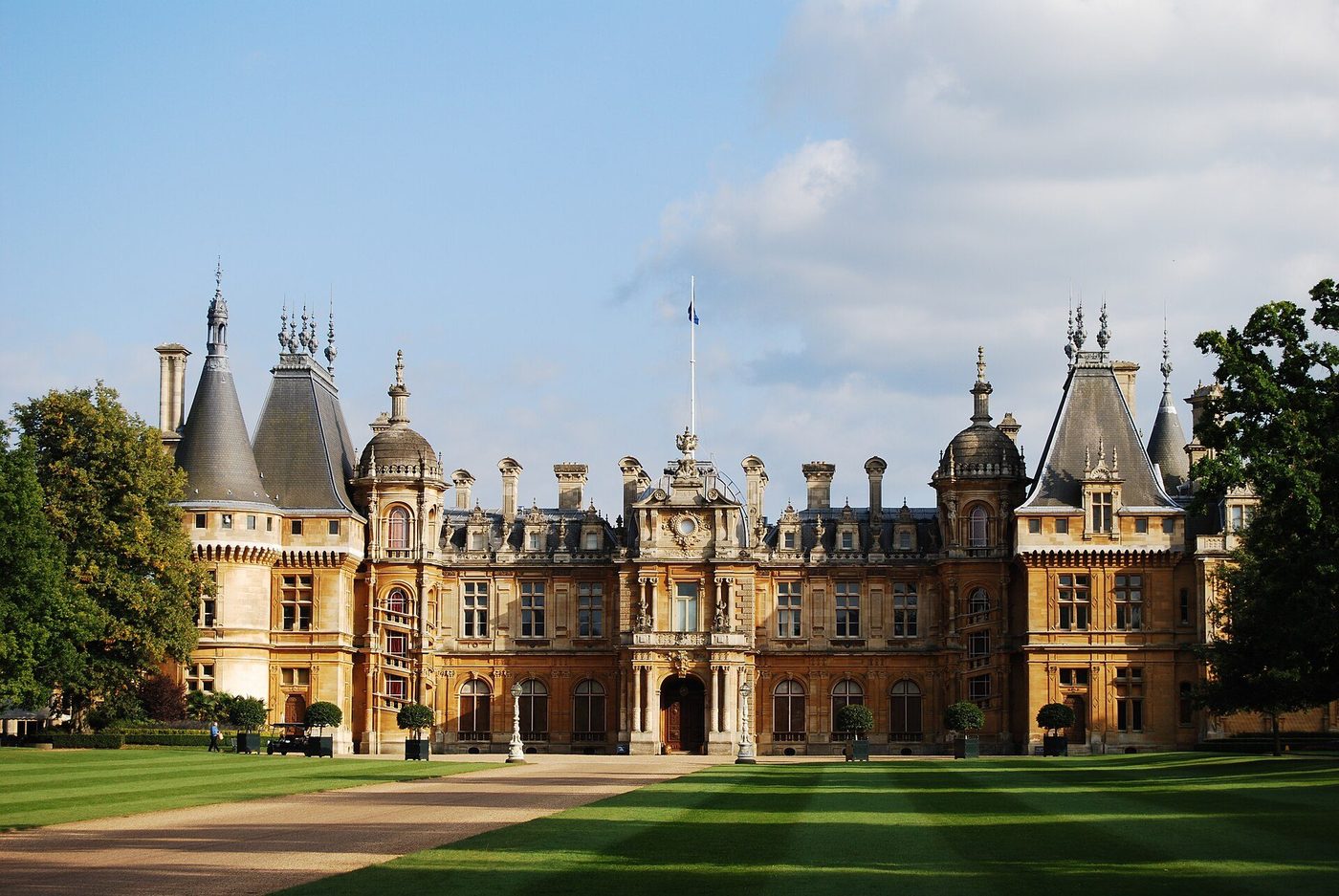 Waddesdon Manor: Destailleur's French Renaissance facades above the Buckinghamshire lawns