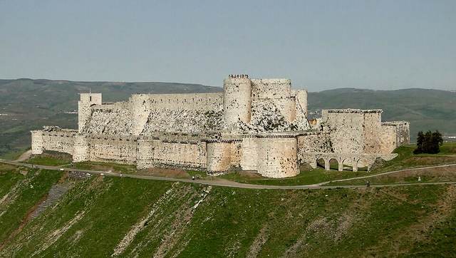 Concentric defences of Krak des Chevaliers in Syria