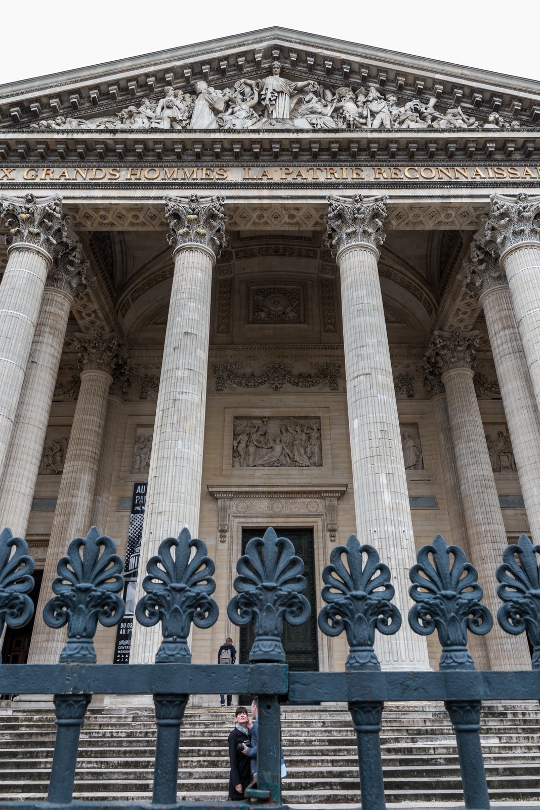 The Panthéon in Paris, its dome and Corinthian portico