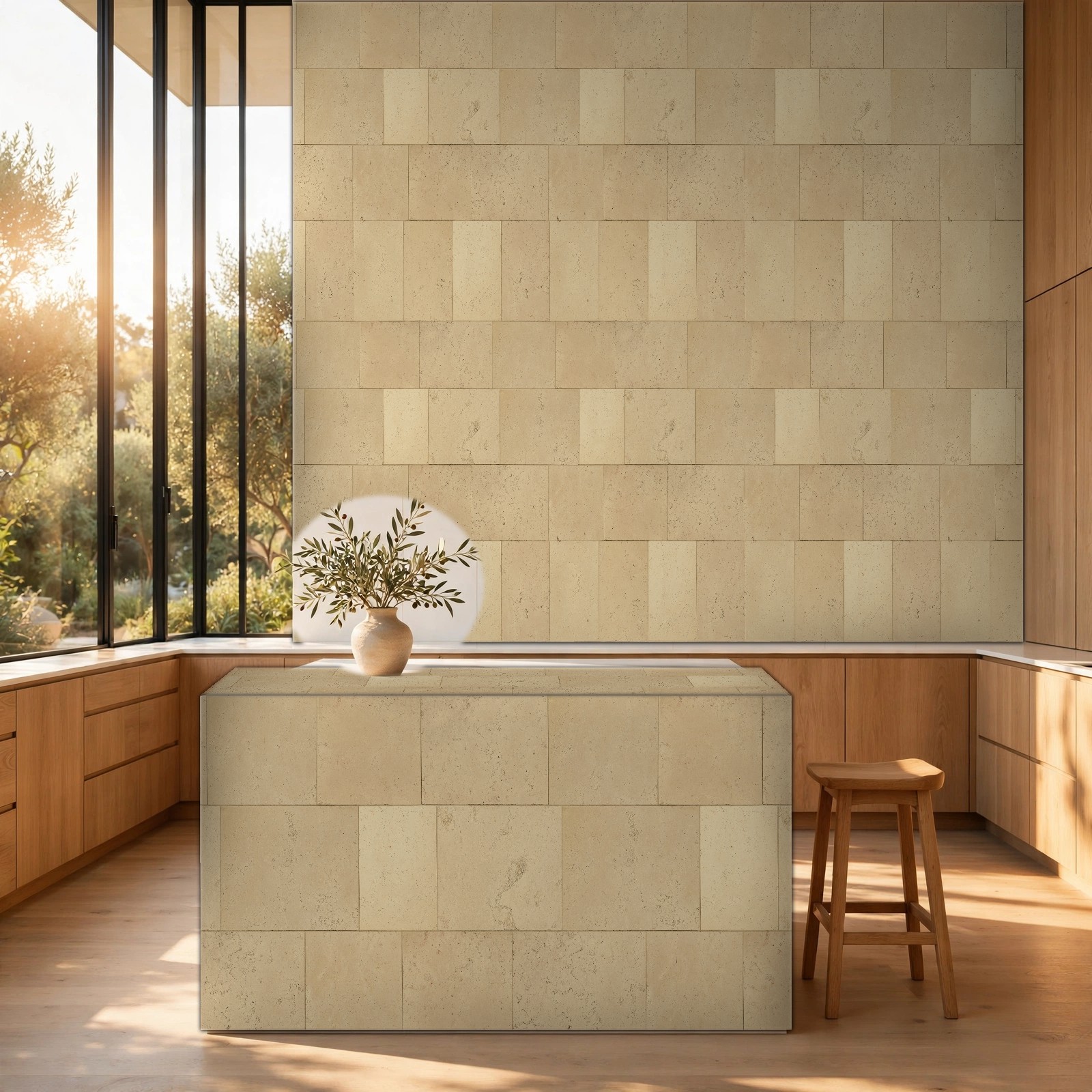 Scanned ceramic & stone tiles architectural visualization
