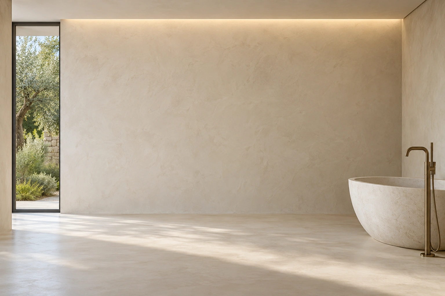 Mineral spa — Microcement architectural study