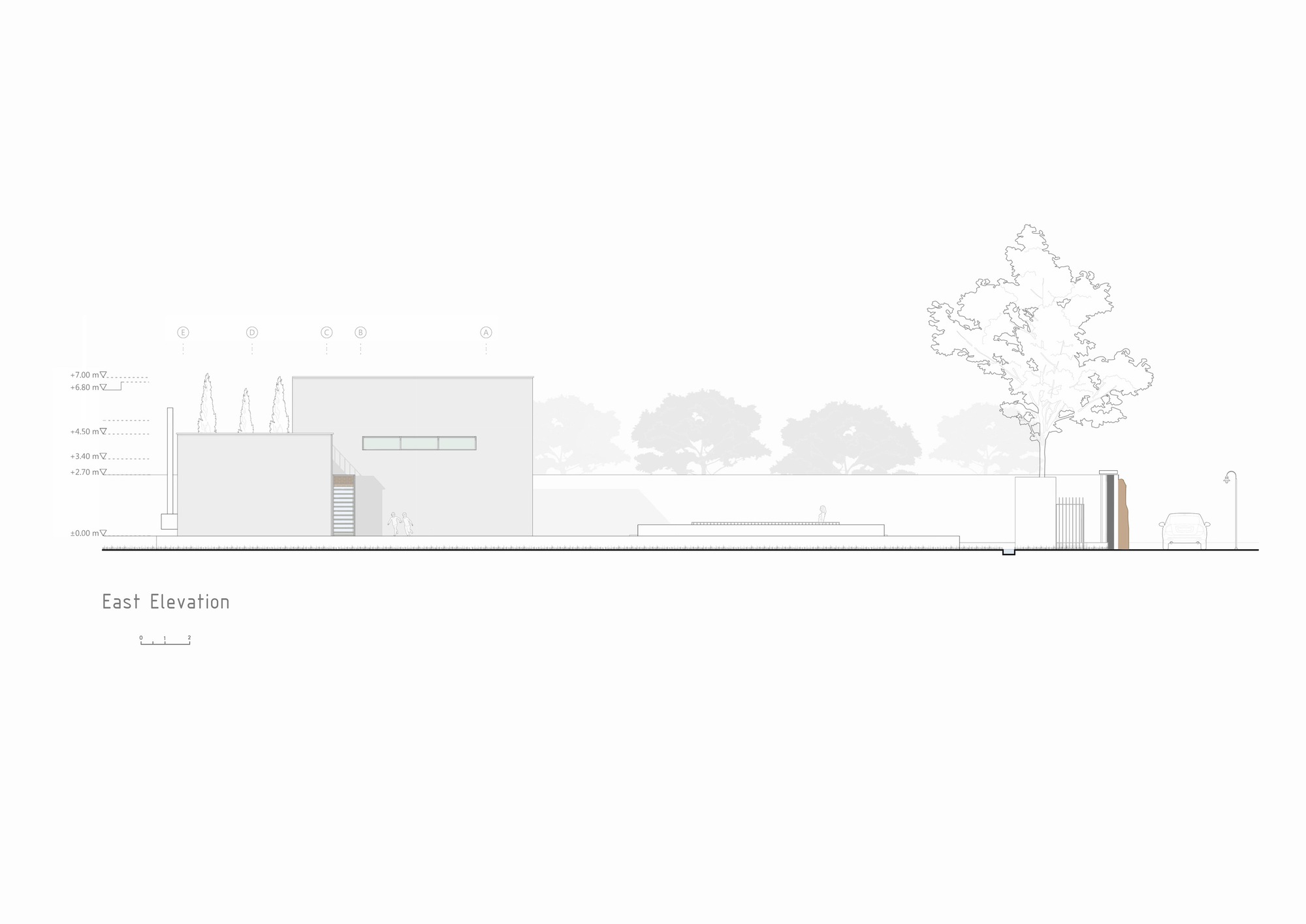 Narbon Villa East Elevation