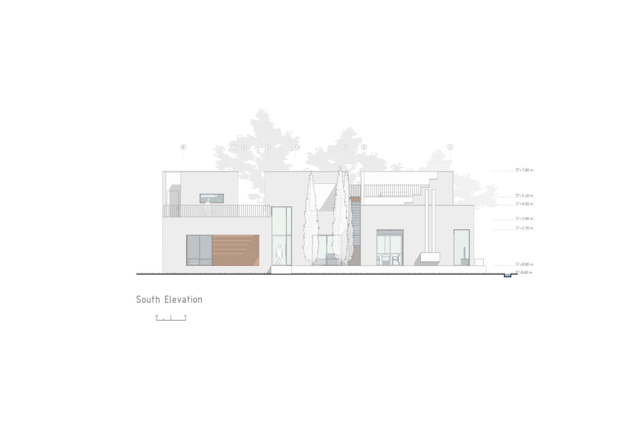 Narbon Villa South Elevation