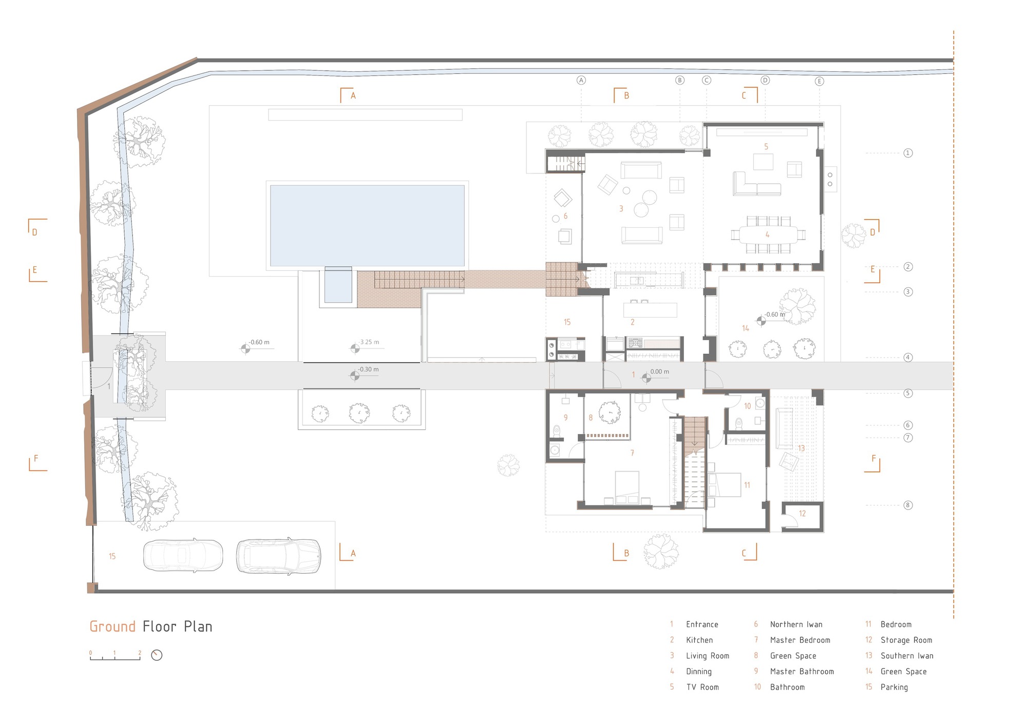 Narbon Villa Ground Floor Plan