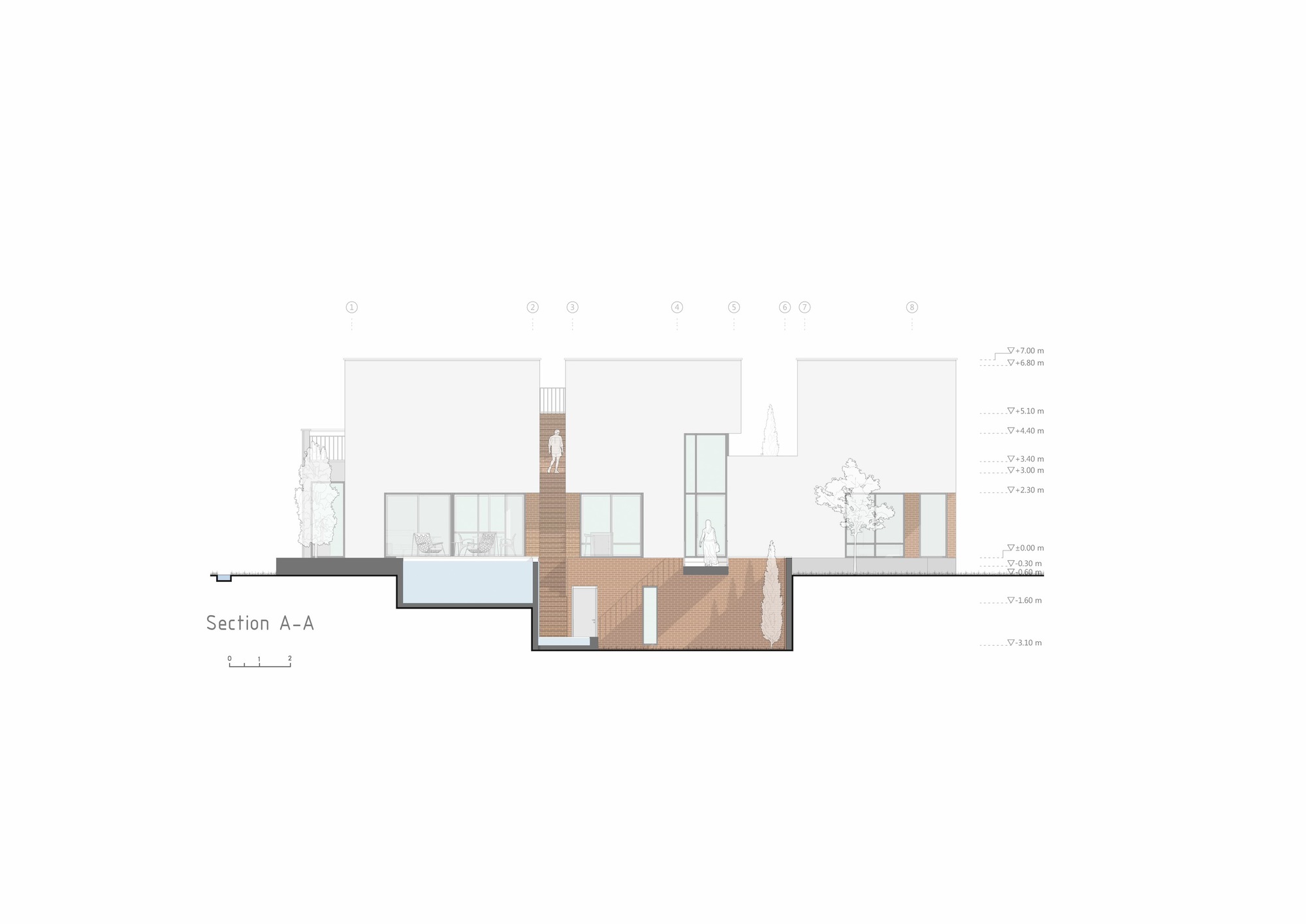 Narbon Villa Section A-A