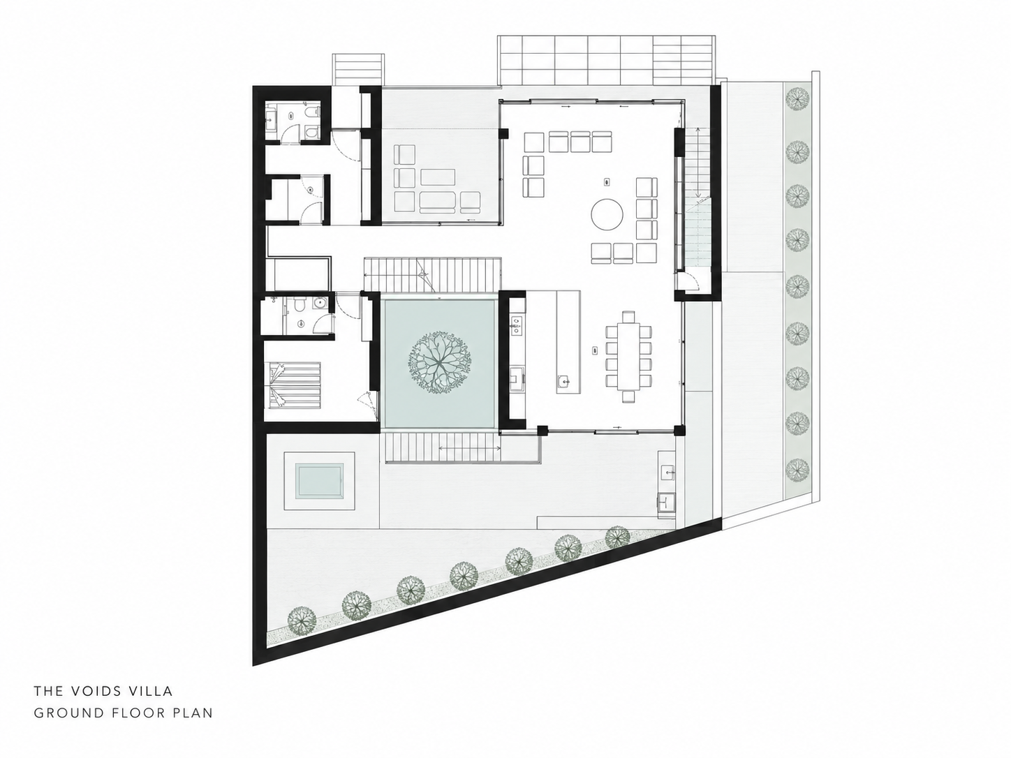 The Voids Villa Ground Floor Plan