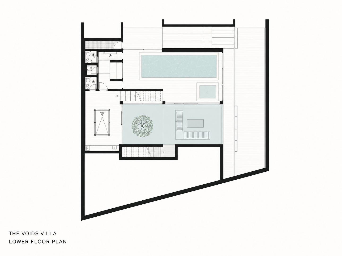 The Voids Villa Lower Floor Plan