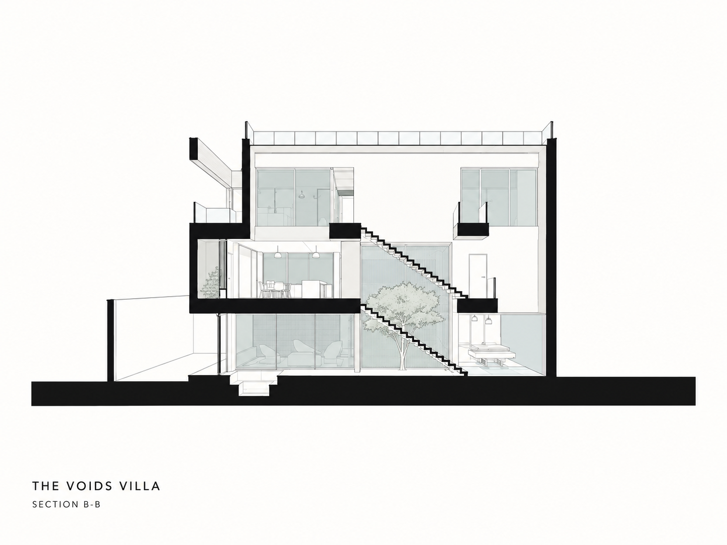 The Voids Villa Section B–B
