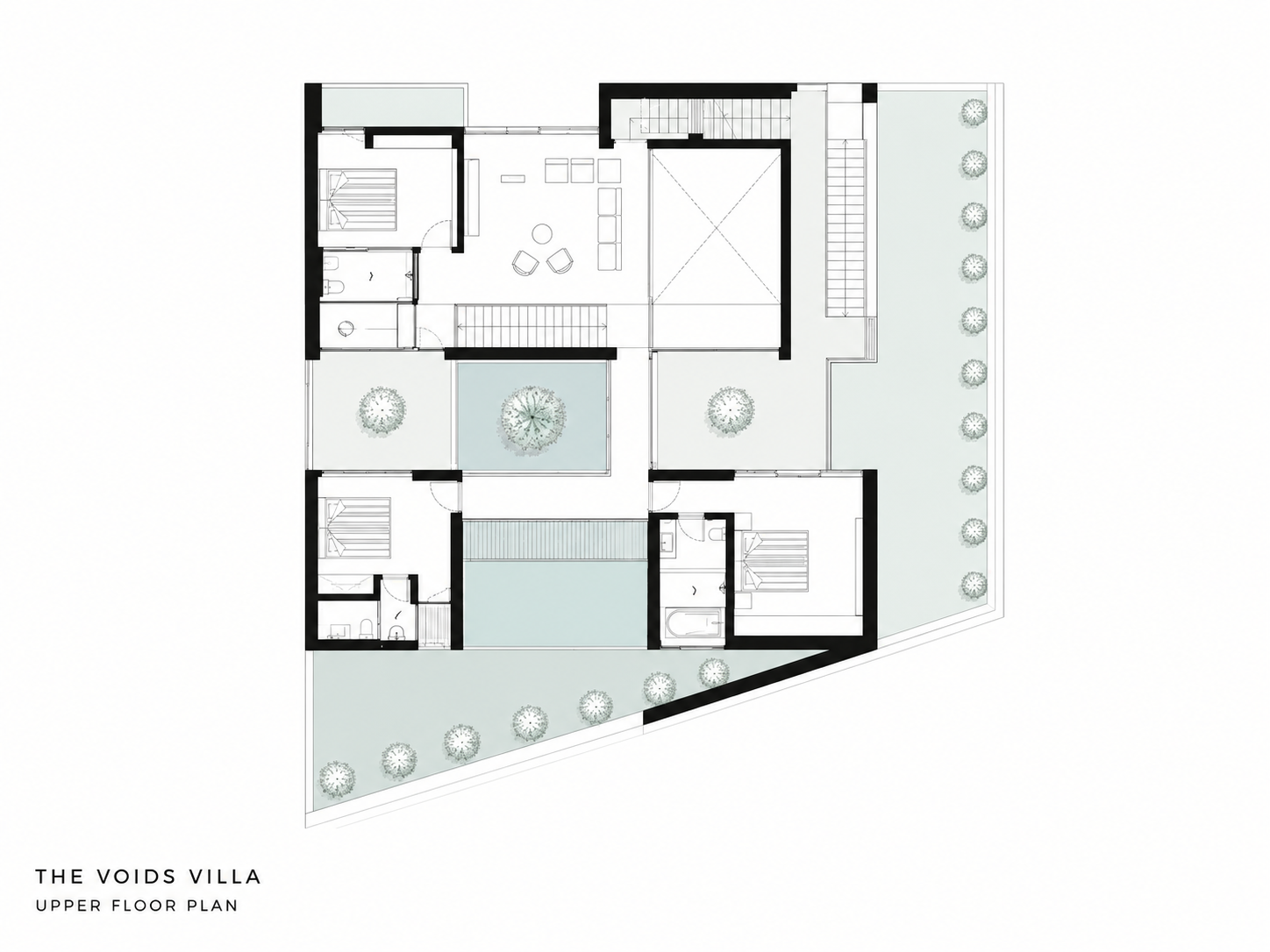 The Voids Villa Upper Floor Plan