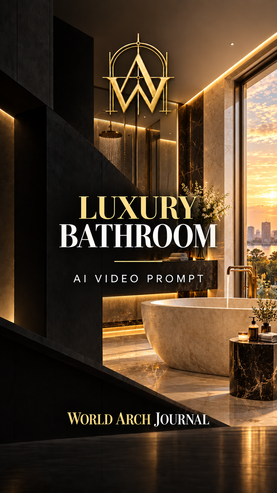 Luxury Bathroom AI Video — Motion Example